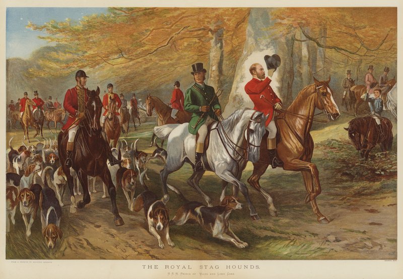 De Koninklijke Hertog Honden, ZKH Prins van Wales en Lord Cork door George Bouverie Goddard