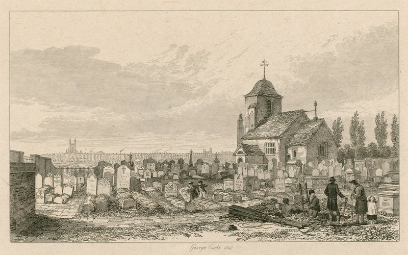 Oude St Pancras Kerk, Londen door George Cooke