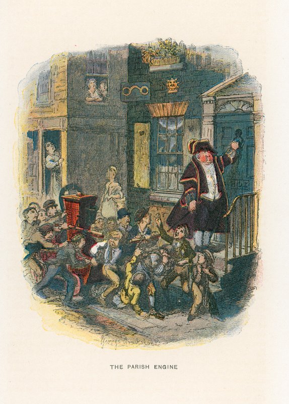 Illustratie voor Sketches by Boz door George Cruikshank