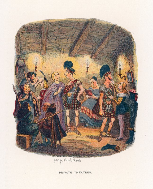 Illustratie voor Schetsen door Boz door George Cruikshank