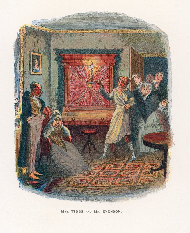 Illustratie voor Schetsen door Boz door George Cruikshank