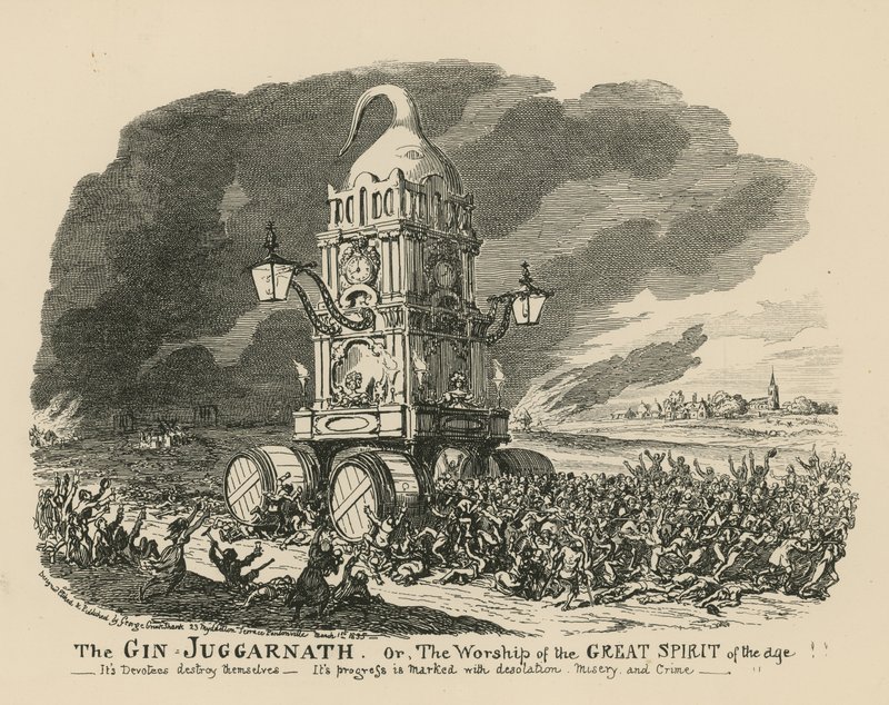 De Gin Juggarnath door George Cruikshank