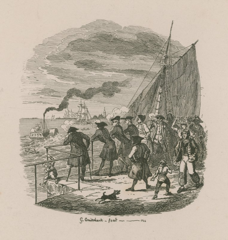 De Promenade, Greenwich Hospital door George Cruikshank