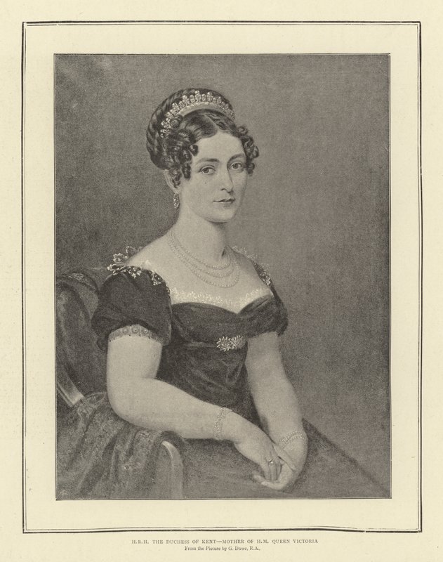 H R H de Hertogin van Kent, moeder van H M Koningin Victoria door George Dawe