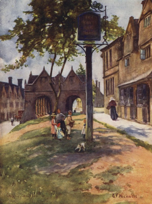 Markthal, Chipping Campden door George Franck Nicholls