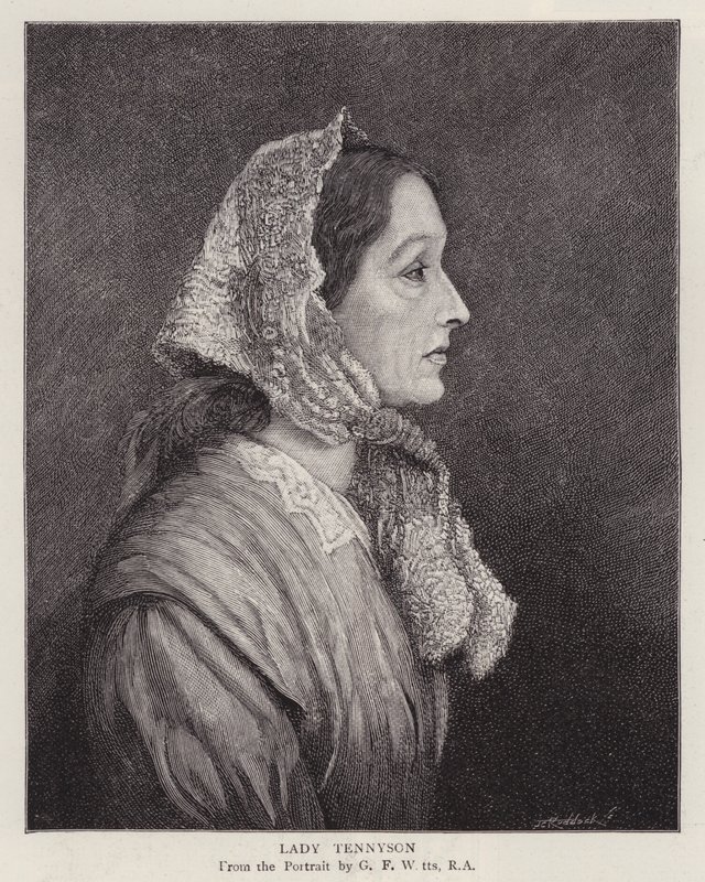 Portret van Emily Tennyson, Lady Tennyson, vrouw van de Engelse Dichter des Vaderlands Alfred, Lord Tennyson door George Frederick (after) Watts