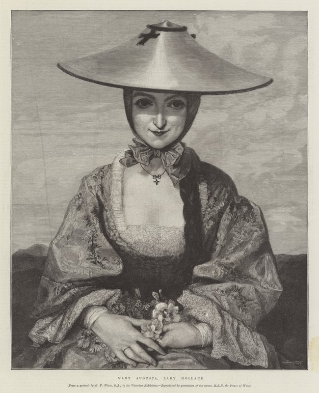 Mary Augusta, Lady Holland door George Frederick Watts