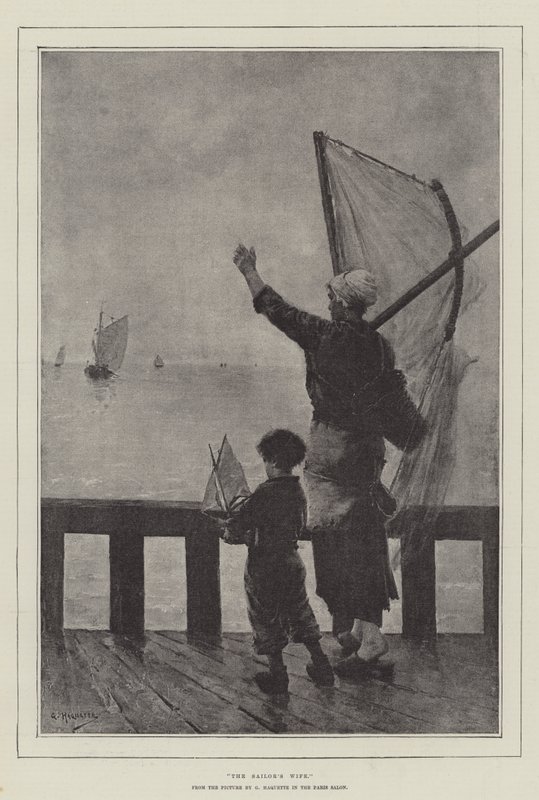 De vrouw van de zeeman door George Haquette