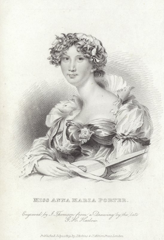 Anna Maria Porter, Engelse dichter en romanschrijver door George Henry (after) Harlow