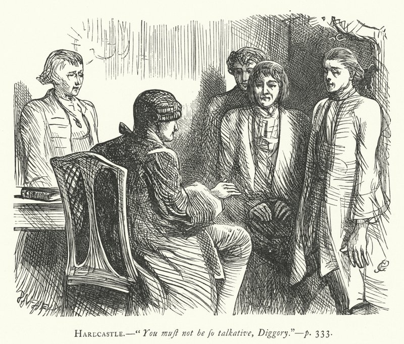 Illustratie voor She Stoops To Conquer door George John Pinwell