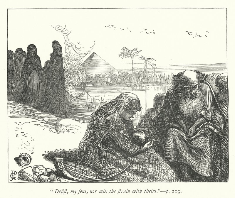 Illustratie voor The Captivity door George John Pinwell