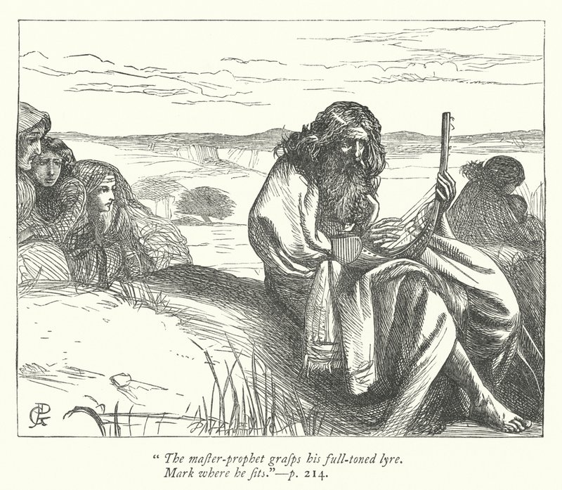Illustratie voor The Captivity (gravure) door George John Pinwell