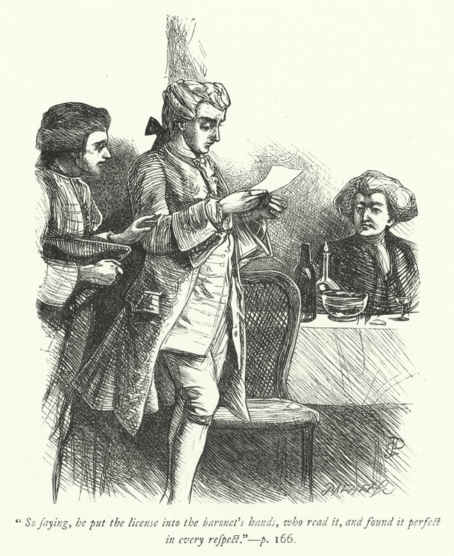 Illustratie voor The Vicar of Wakefield (gravure) door George John Pinwell