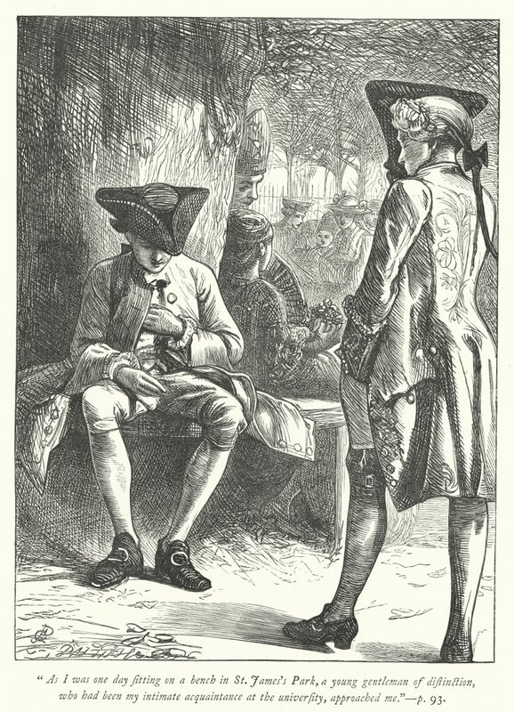 Illustratie voor The Vicar of Wakefield (gravure) door George John Pinwell