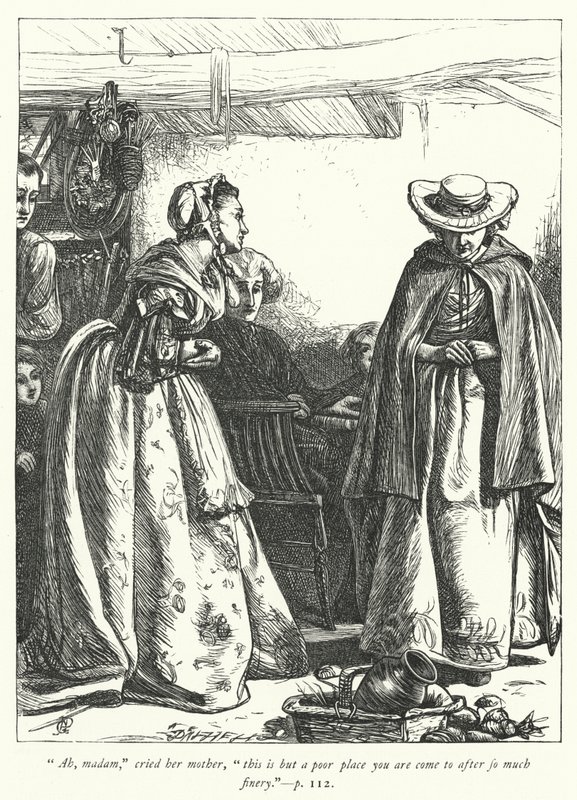 Illustratie voor The Vicar of Wakefield (gravure) door George John Pinwell