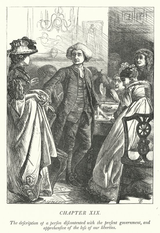 Illustratie voor The Vicar of Wakefield (gravure) door George John Pinwell