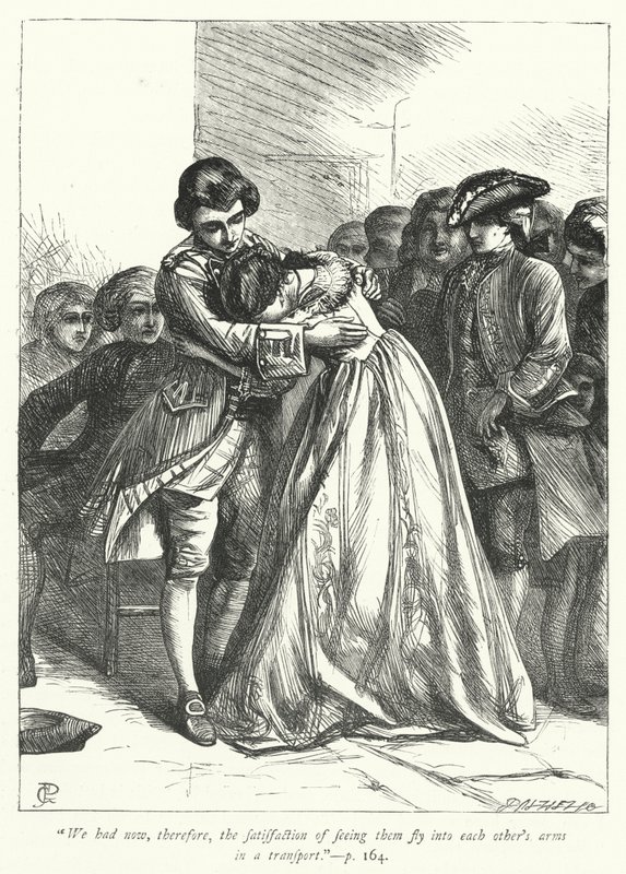 Illustratie voor The Vicar of Wakefield (gravure) door George John Pinwell