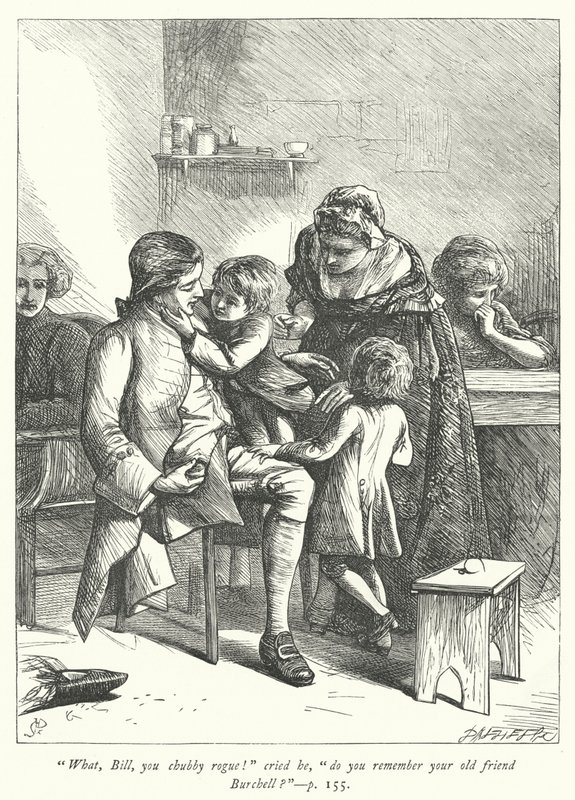 Illustratie voor The Vicar of Wakefield (gravure) door George John Pinwell