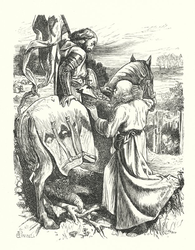 Het vertrek van de pelgrim door George John Pinwell