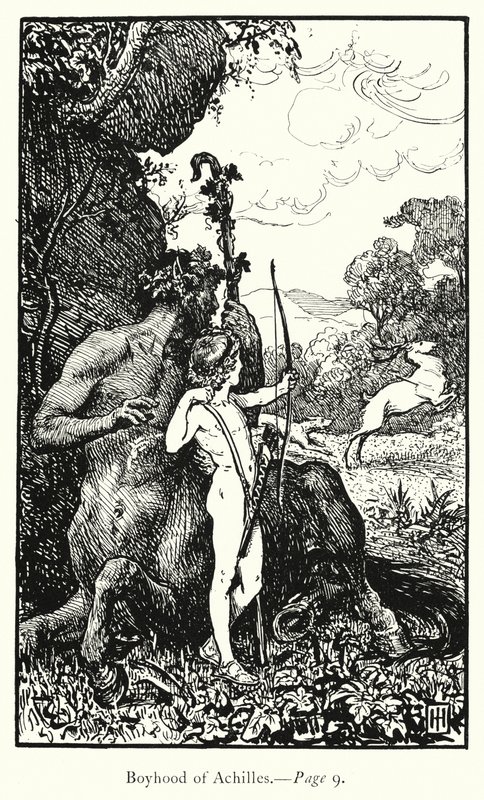 De Ilias: Jeugd van Achilles door George Percy Jacomb Hood