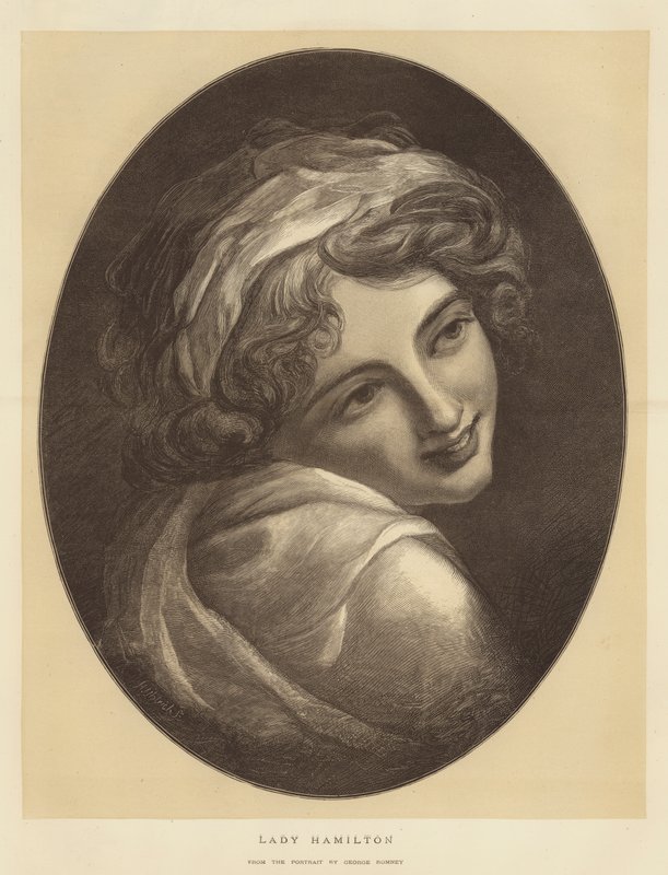 Lady Hamilton door George Romney