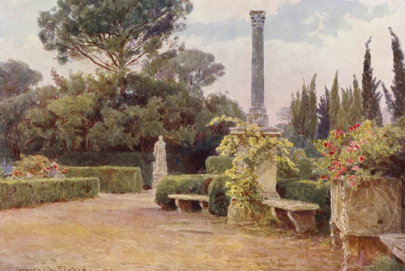 Italiaanse Tuinen: Villa Medici door George Samuel Elgood