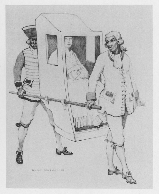 Illustratie voor De Duenna door Sheridan door George Sheringham