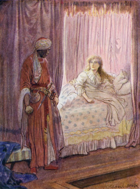 Desdemona werd wakker en keek naar Othello door George Soper