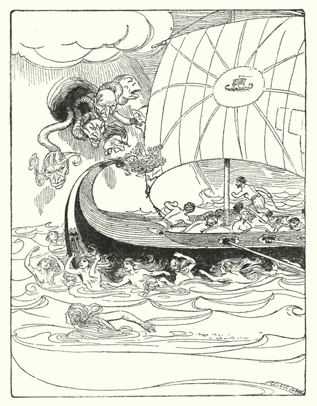 Jason en de Argonauten: "En ze vingen het schip en leidden haar, en gaven haar van hand tot hand door" door George Soper