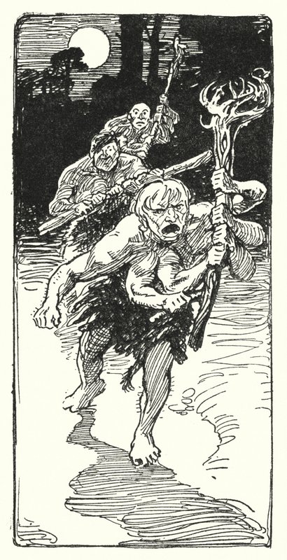 Jason en de Argonauten: "Terwijl ze sliepen, kwamen er verschrikkelijke mannen" (litho) door George Soper