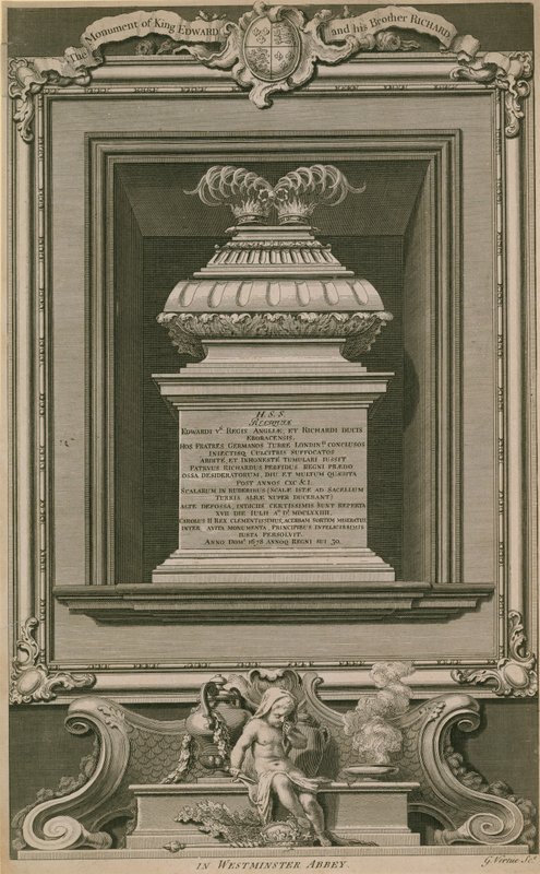 De prinsen in de toren monument door George Vertue