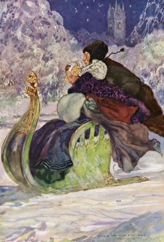 Een Antieke Duwslee, Friesland door George Wharton Edwards