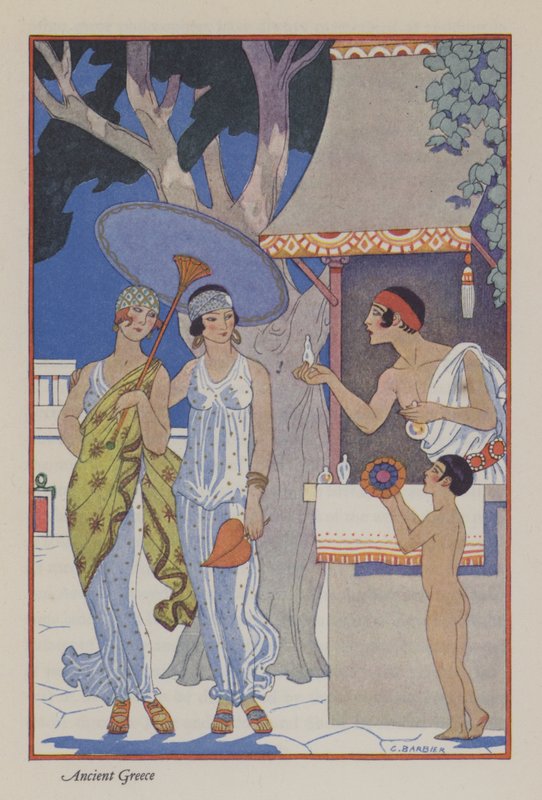 De Romantiek van Parfum: Oud Griekenland door Georges (after) Barbier