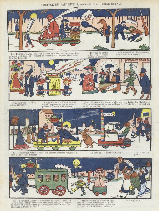 Illustratie voor Le Rire door Georges Delaw