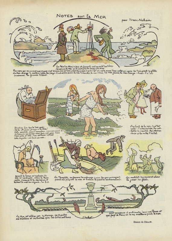 Illustratie voor Le Rire door Georges Delaw