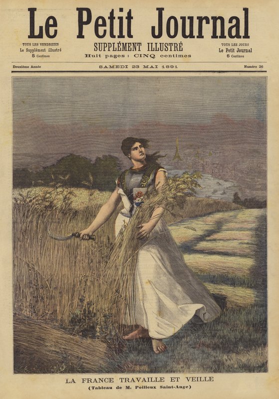 Frankrijk werkt en houdt de wacht door Georges Louis Poilleux Saint Ange