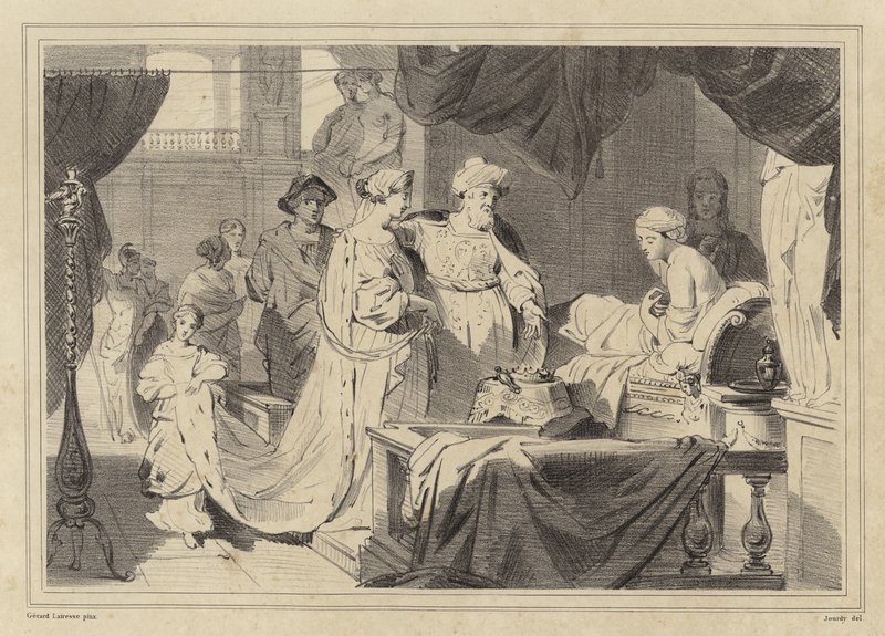 Antiochus en Stratonice door Gerard de Lairesse
