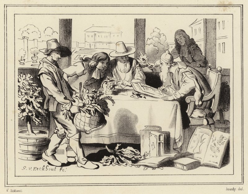 Botanici aan het werk door Gerbrand van den Eeckhout
