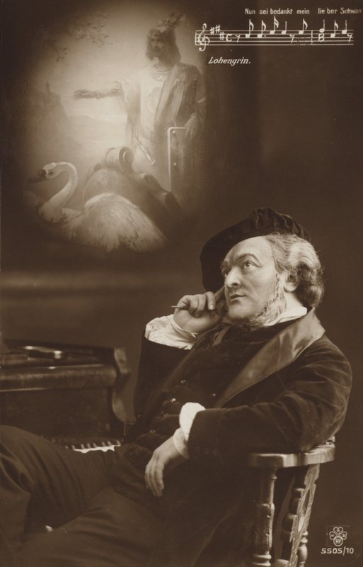 Gesimuleerd portret van Richard Wagner door German Photographer
