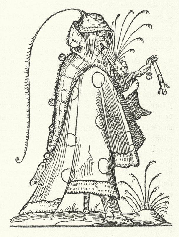 Een personage uit het boek Les Songes drolatiques de Pantagruel (De Komische Dromen van Pantagruel) door Richard Breton door German School