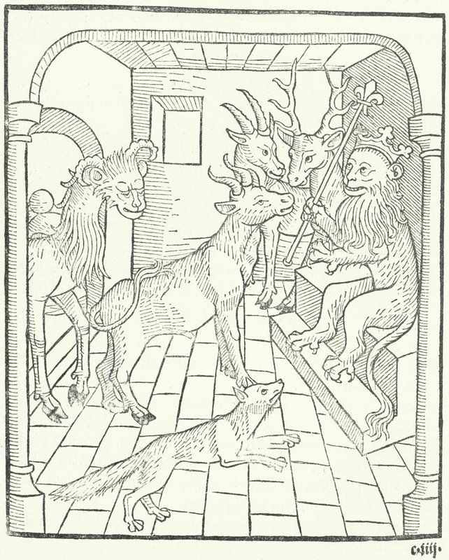Een illustratie uit het Boek der Wijsheid (gravure) door German School
