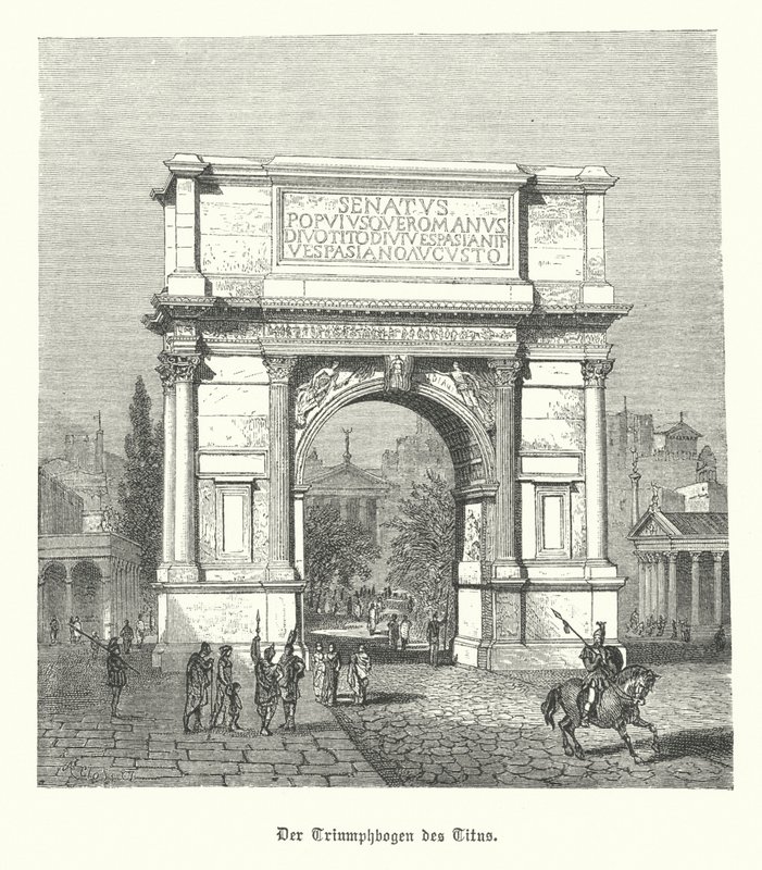 Boog van Titus, Rome door German School