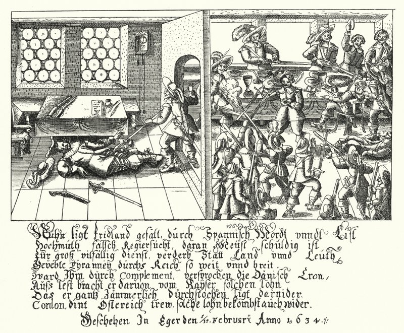Moord op Albrecht von Wallenstein door German School