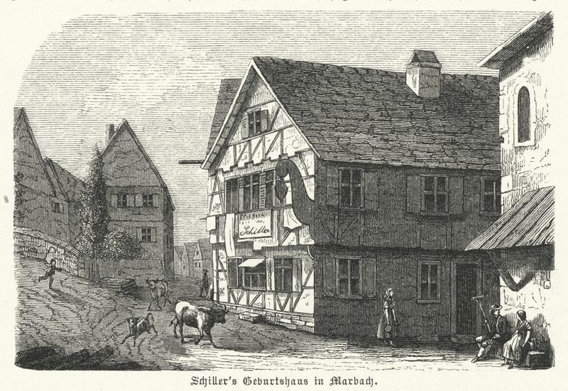 Geboorteplaats van de Duitse dichter en toneelschrijver Friedrich Schiller, Marbach am Neckar door German School