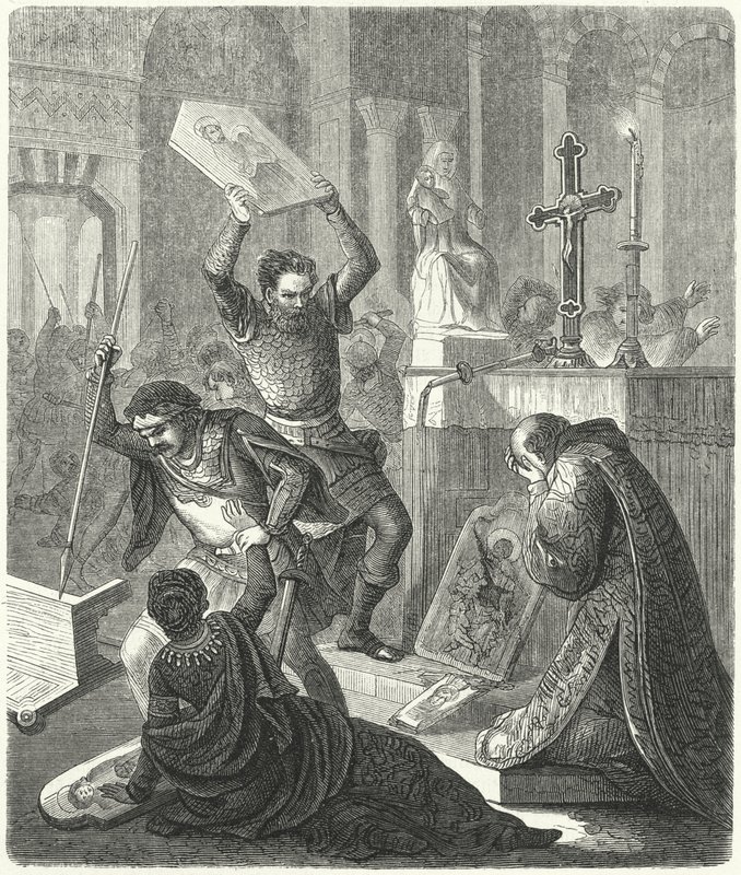 Byzantijnse iconoclasme, 8e eeuw door German School