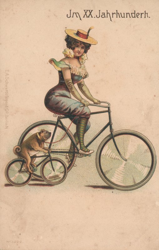 Kaart ter viering van de eeuwwisseling van 1900 door German School
