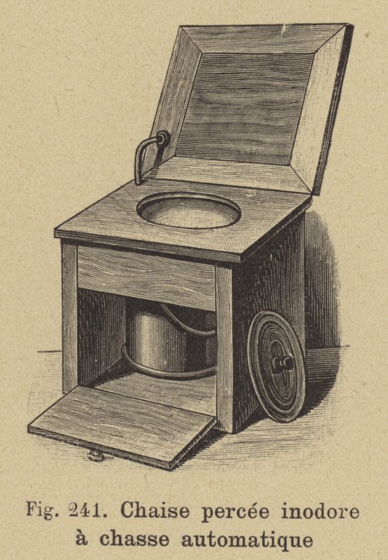 Commode met automatische spoeling door German School
