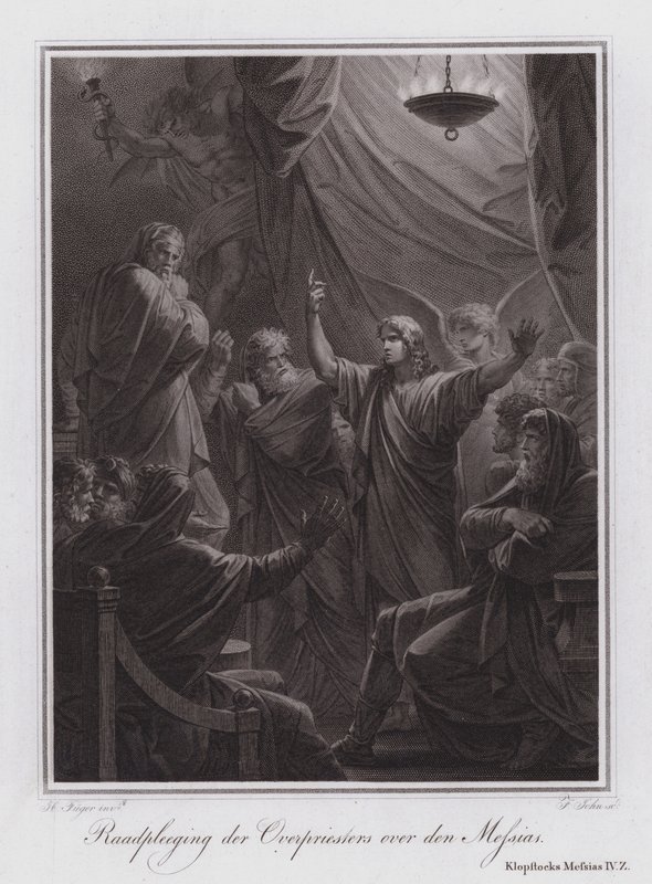 Consultatie van de hogepriester over de Messias door German School