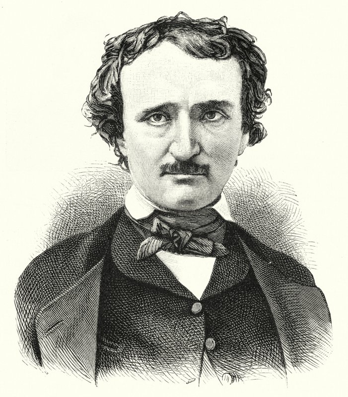 Edgar Allan Poe, Amerikaanse dichter en schrijver van korte verhalen door German School