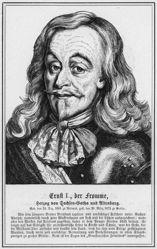 Ernst I, de Vrome, Hertog van Saksen-Gotha en Altenburg door German School